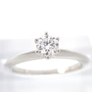 Tiffany Ring Co. 0.3Ct I Vvs1 3Ex 9 Pt950 1P 5010
