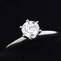 Tiffany Ring Co. 0.3Ct I Vvs1 3Ex 9 Pt950 1P 5010