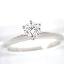 Tiffany Ring Co. 0.3Ct I Vvs1 3Ex 9 Pt950 1P 5010