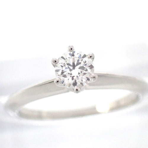Tiffany Ring Co. 0.3Ct I Vvs1 3Ex 9 Pt950 1P 5010