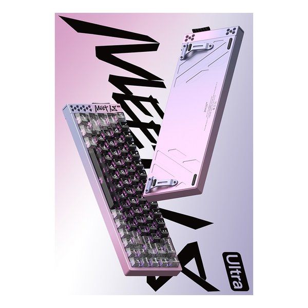 Keyboard Mikit Meet68 Ultra Starry Pink Omega Swtich Mi-Meet68-Stpk-Omega