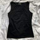Fendi Tank Tops 2004 Beaded Floral Top Y2K