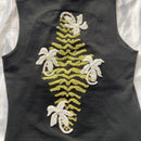 Fendi Tank Tops 2004 Beaded Floral Top Y2K