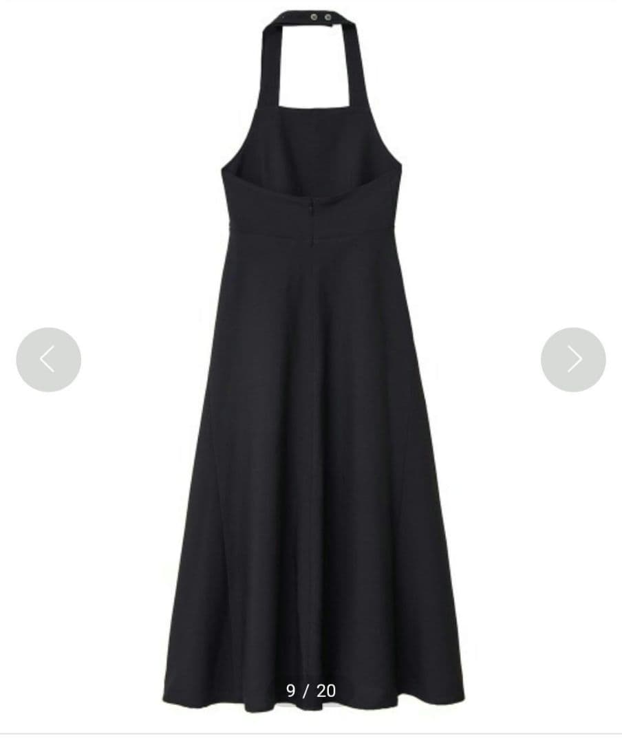 Clane No Sleeve Halter Neck Long One Piece