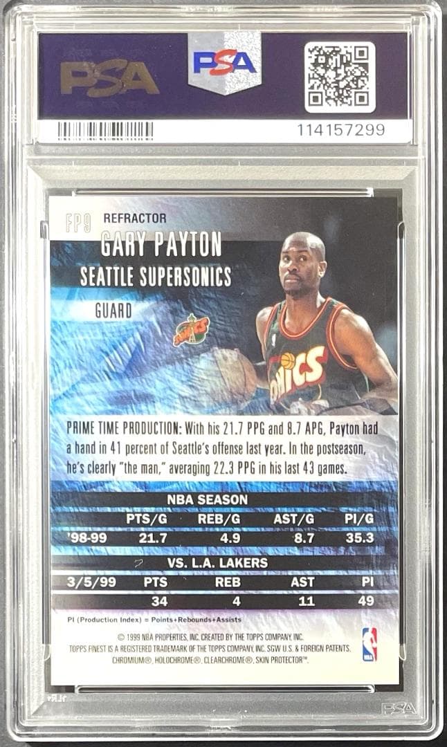 Nba Gary Payton Finest Producers Ref Psa