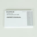 Fujifilm Lens (Single Focus) Xf27Mmf2.8 R Wr X