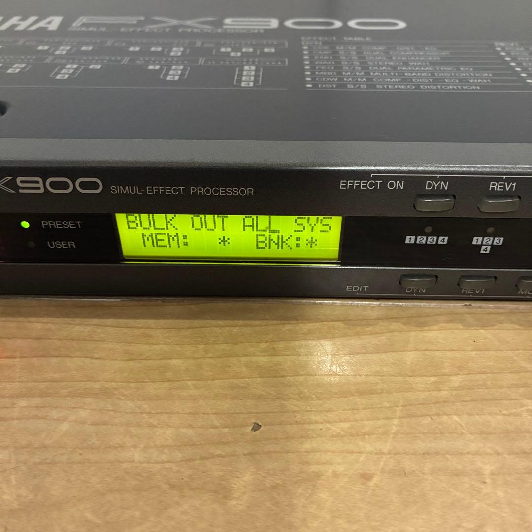 Yamaha Guitar Effects Units Ok Fx900