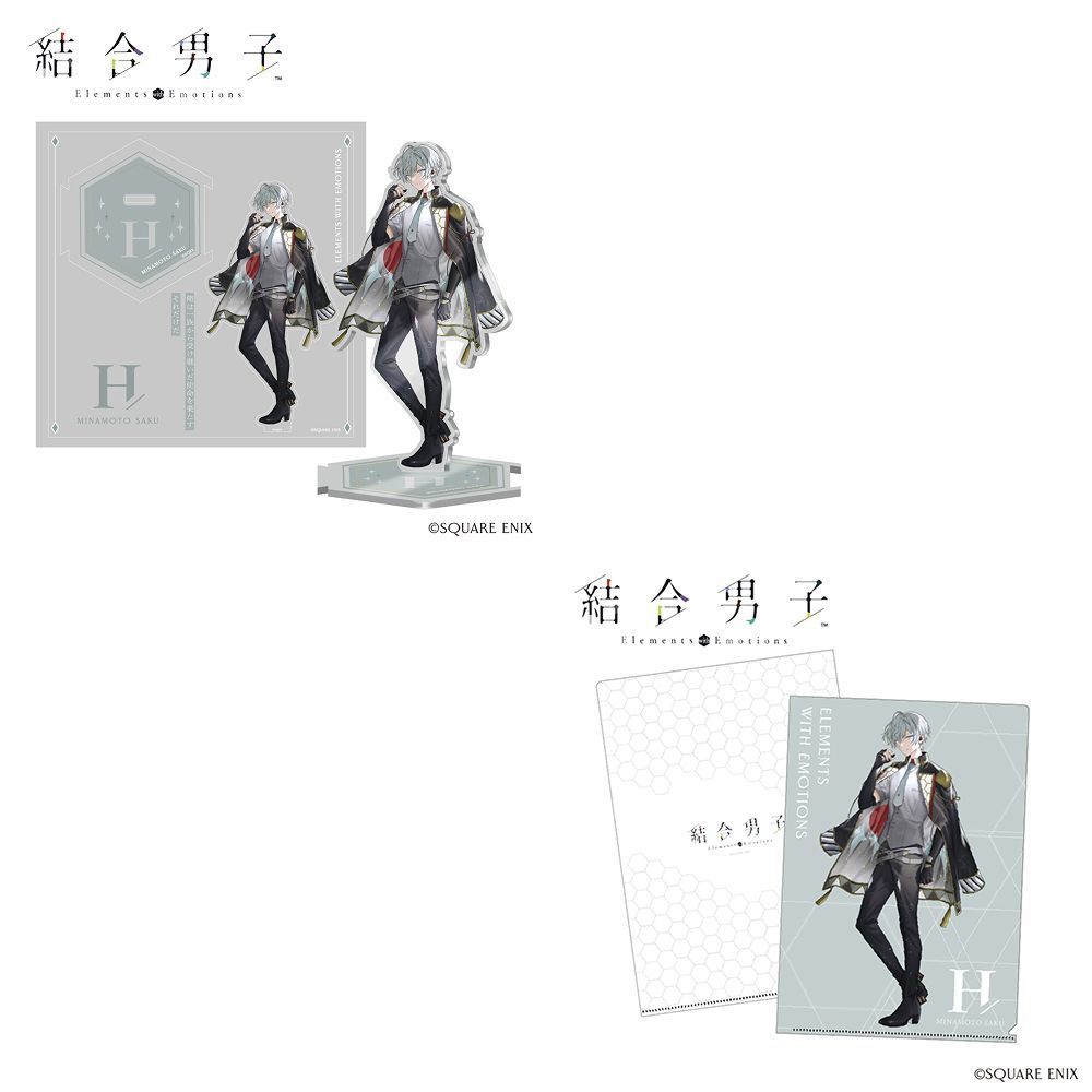 Onkyo Acrylic Stand 14 A4 "Combined Boys" 14-Piece Set Illustration Clear File)