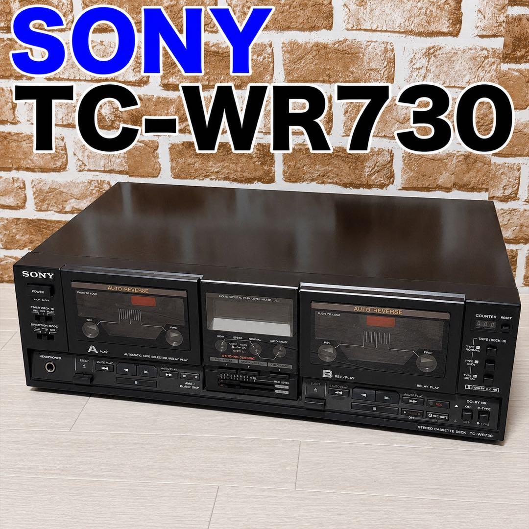 Sony Cd, Md Cassette Decks Tc-Wr730