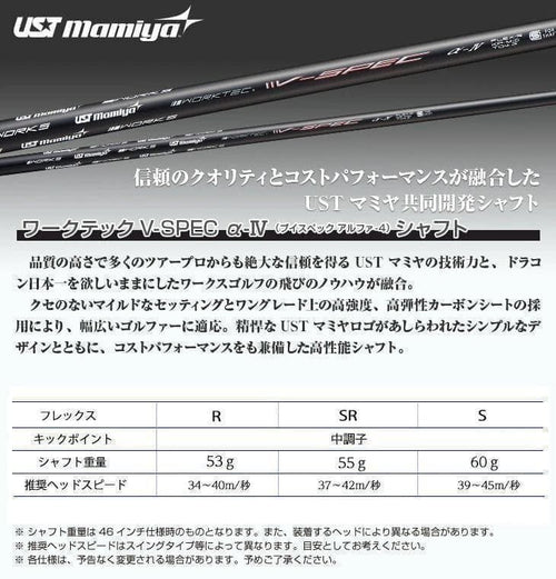 Works Golf Drivers V-Spec