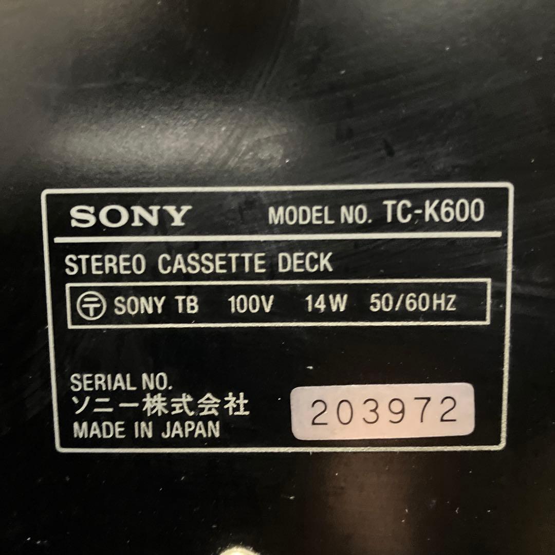 Platines cassettes Sony Cd, Md Tc-K600 3 Pro