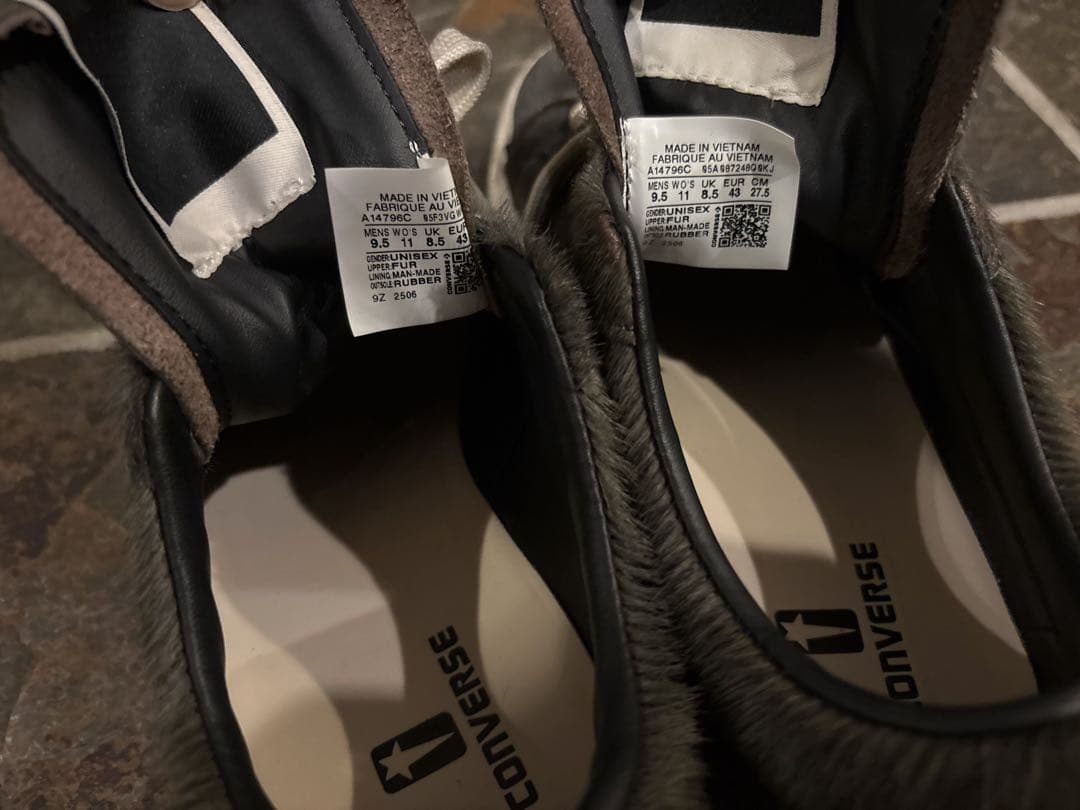 Rick Owens Drkshdw Sneakers Onestar Converse 27.5