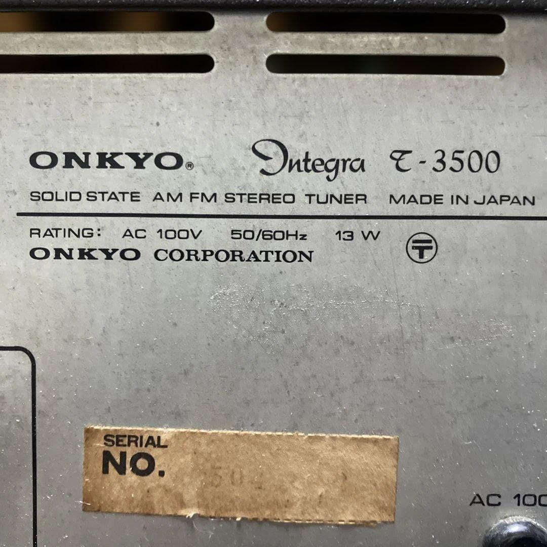 Onkyo Radio Tuners T-3500 Am/Fm