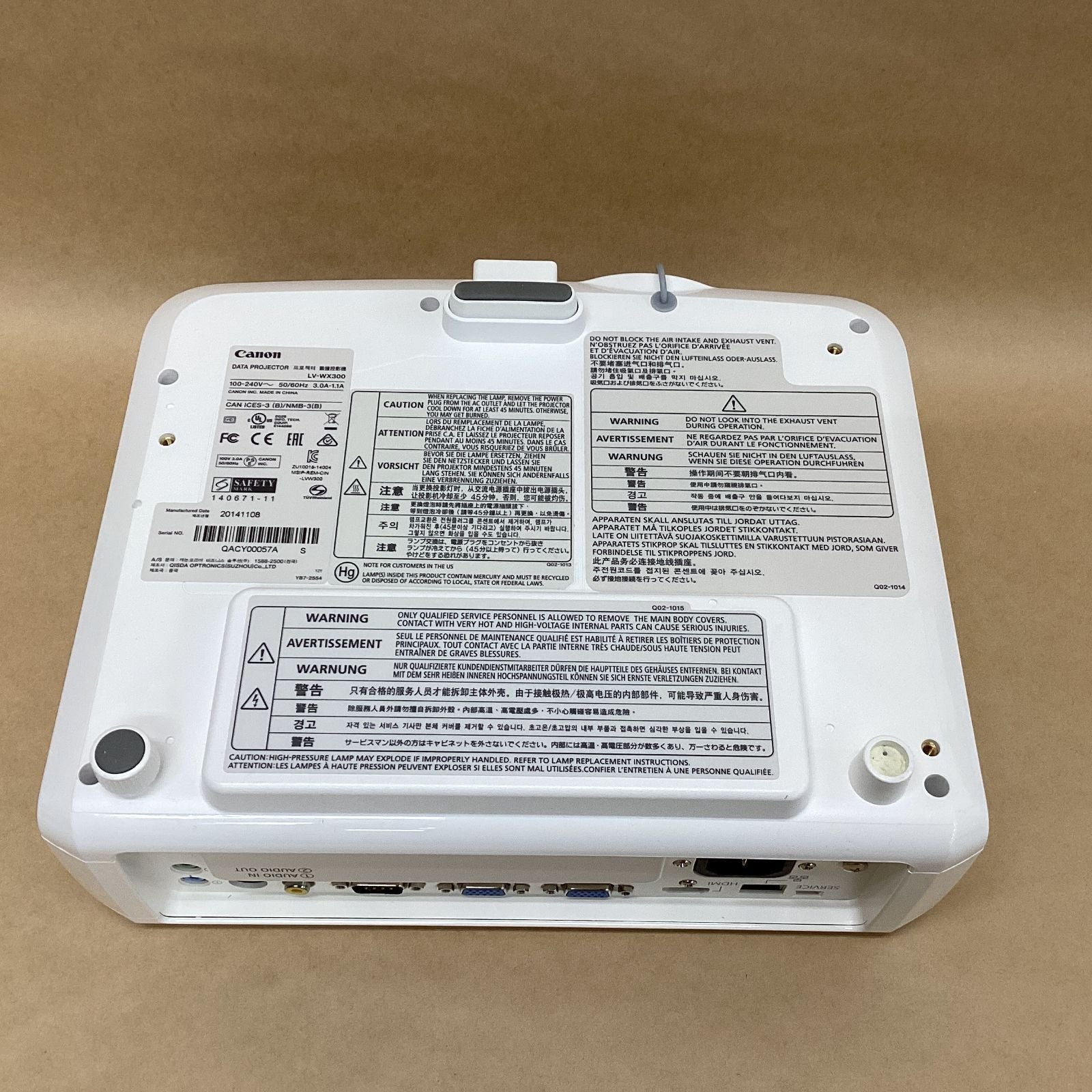 Canon Projector Body 5 Dlp Lv-Wx300 3000 Wxga Hdmi D-Sub