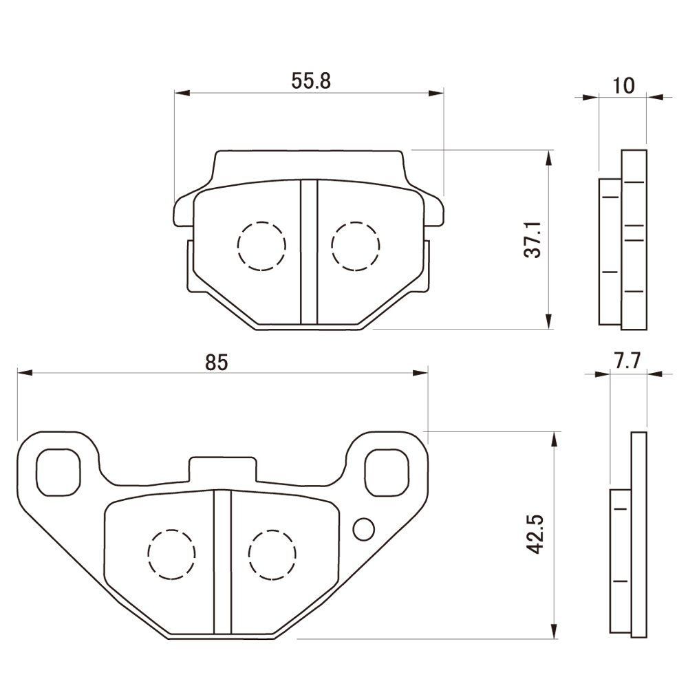 Brake 400(88-93) Rs(95-06) 2(97-07) 72457 (Daytona) No:53