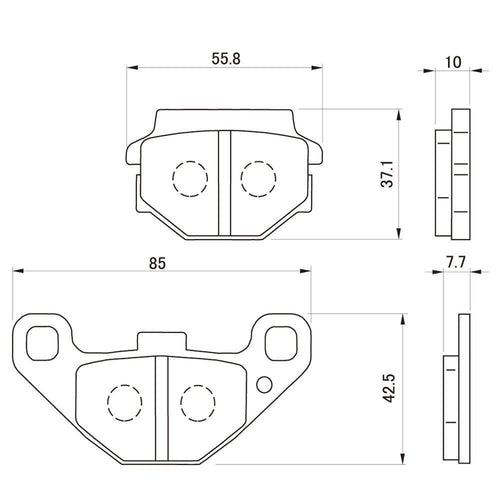 Brake 400(88-93) Rs(95-06) 2(97-07) 72457 (Daytona) No:53