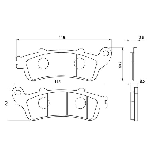 Brake (Daytona) (01-07) 400/Abs(02-08) Se(99-05) Vulcan S(16-21)