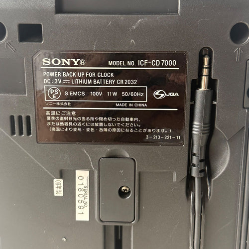 Sony Cd Md Cassette Deck Icf-Cd7000 Am Fm