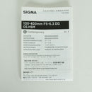 Sigma Lens (Zoom) 100-400Mm F5-6.3 Dg Os Hsm Contemporary Nikon F
