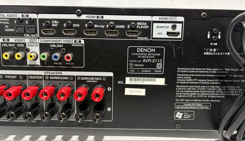 Denon Av Amplifiers Avr-2113