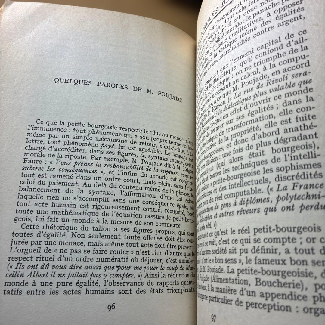 Foreign-Language Books Mythologies Roland Barthes