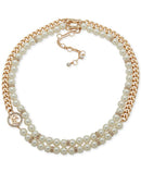 Necklace Karlagerfeld Paris Goldtone Imitation Pearl Omega
