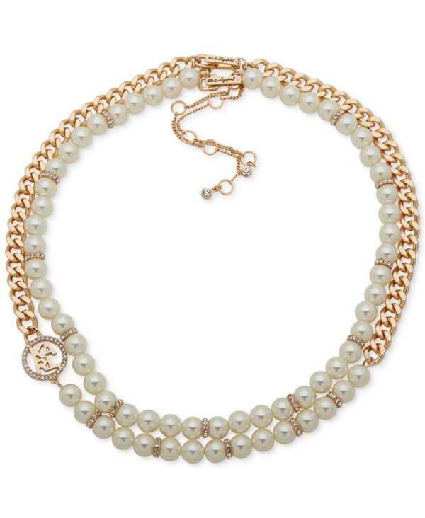 Necklace Karlagerfeld Paris Goldtone Imitation Pearl Omega