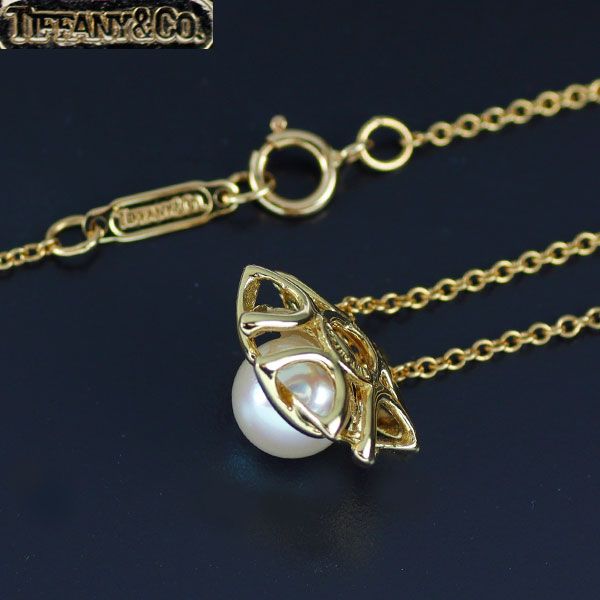 Tiffany Necklace K18Yg