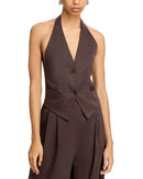 Jumper Blouson Helmut Lang Halter Vest Espresso