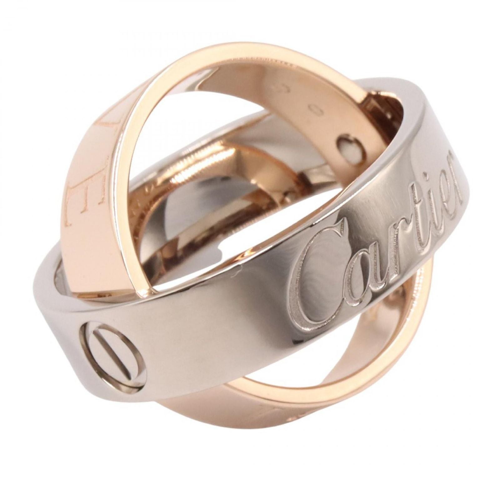 Cartier Ring K18Pg K18Wg Used A