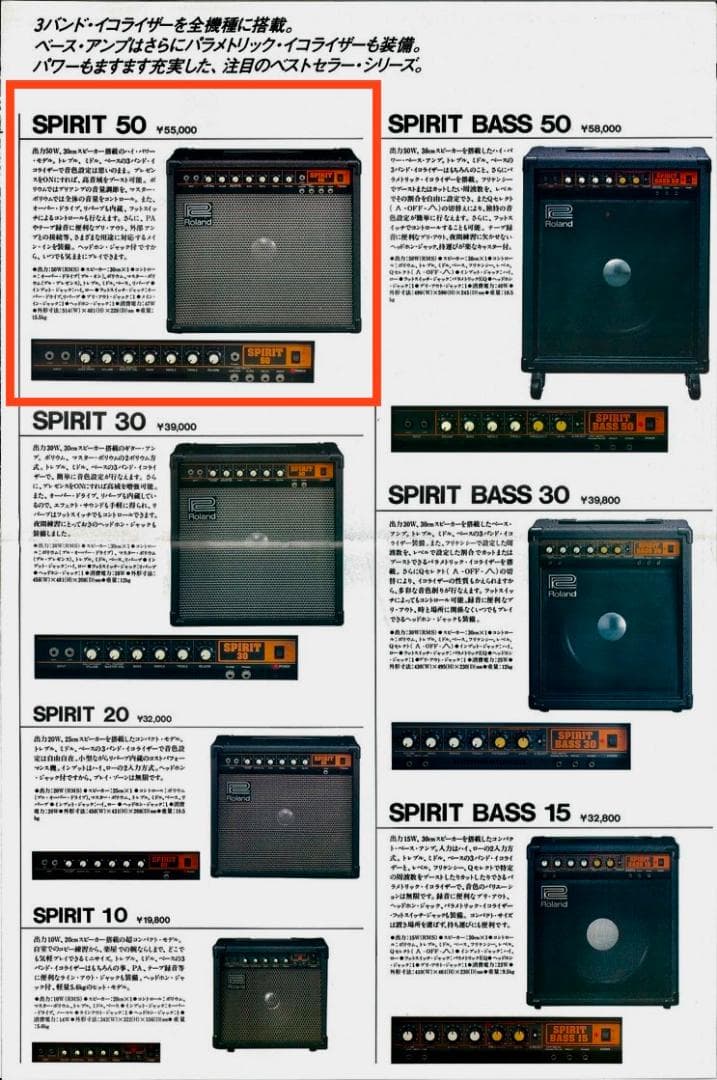 Roland Guitar Amplifiers Spirit 50