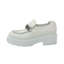 Miu Loafers Leather Shoes Miumiu