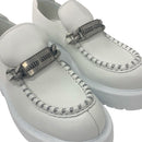 Miu Loafers Leather Shoes Miumiu