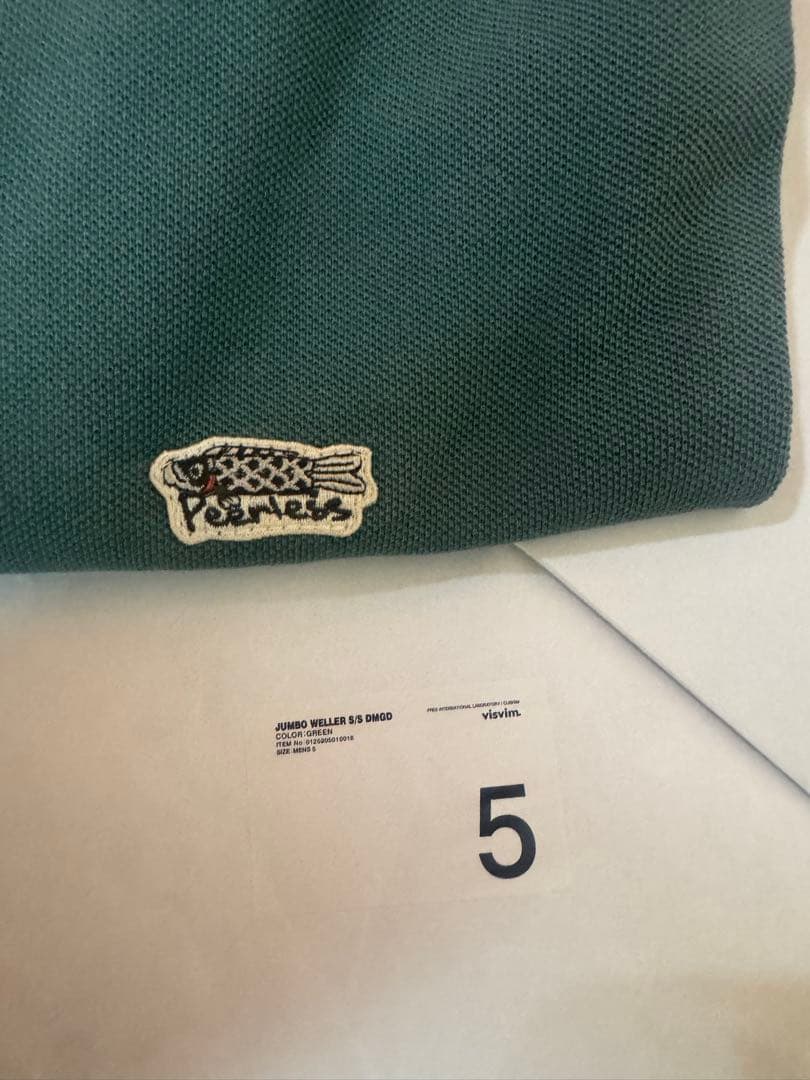 Polo Shirts Visvim 25Aw Jumbo Weller S/S Dmgd Green