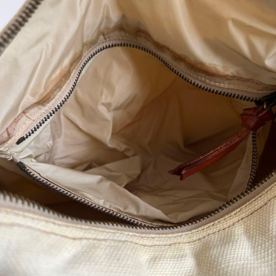 Miu Handbags Canvas Leather Pocket Hand Bag