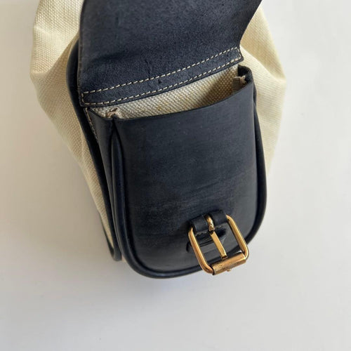 Miu Handbags Canvas Leather Pocket Hand Bag