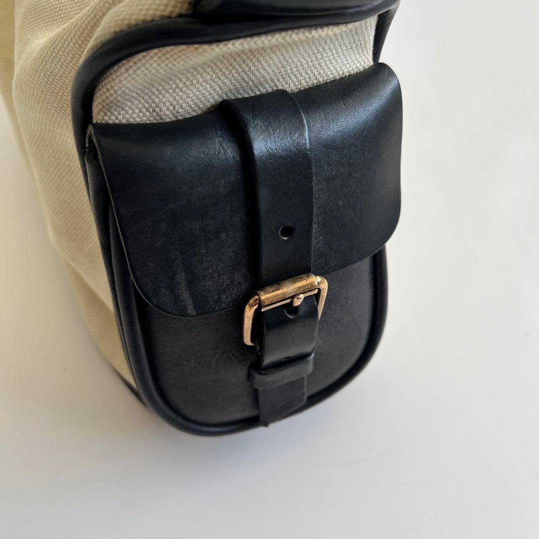 Miu Handbags Canvas Leather Pocket Hand Bag