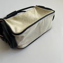 Miu Handbags Canvas Leather Pocket Hand Bag