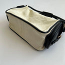 Miu Handbags Canvas Leather Pocket Hand Bag