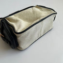 Miu Handbags Canvas Leather Pocket Hand Bag