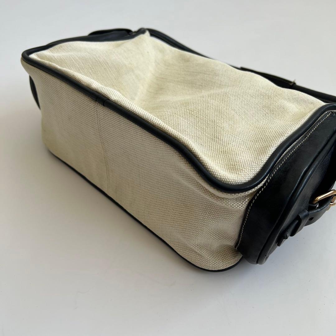 Miu Handbags Canvas Leather Pocket Hand Bag