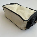 Miu Handbags Canvas Leather Pocket Hand Bag