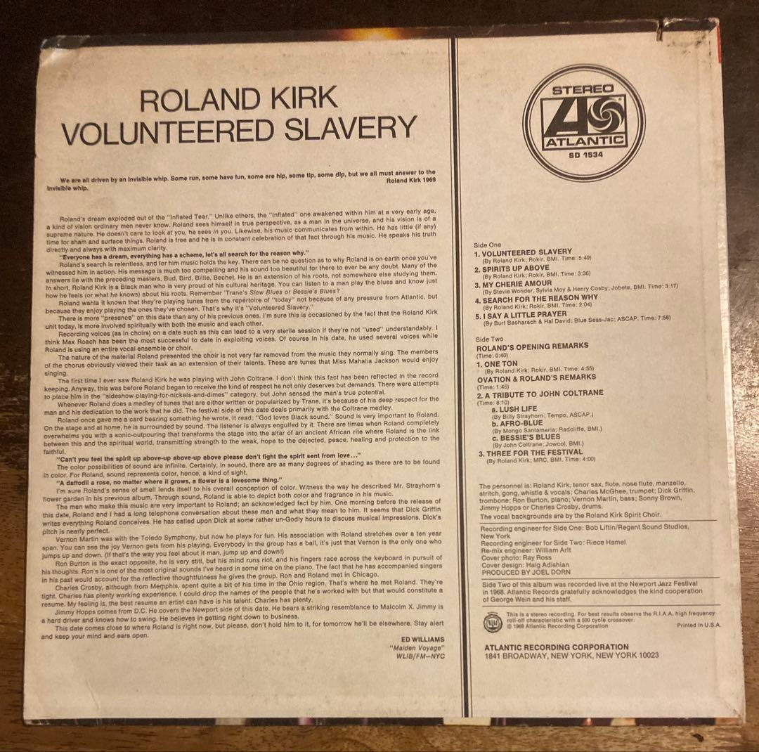 Overseas Music Roland Kirk Volunteered Slav