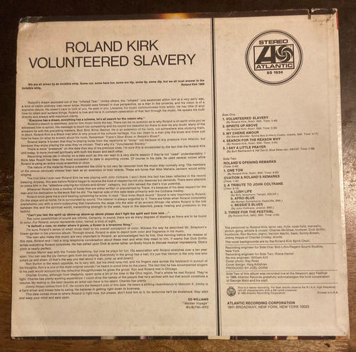 Overseas Music Roland Kirk Volunteered Slav