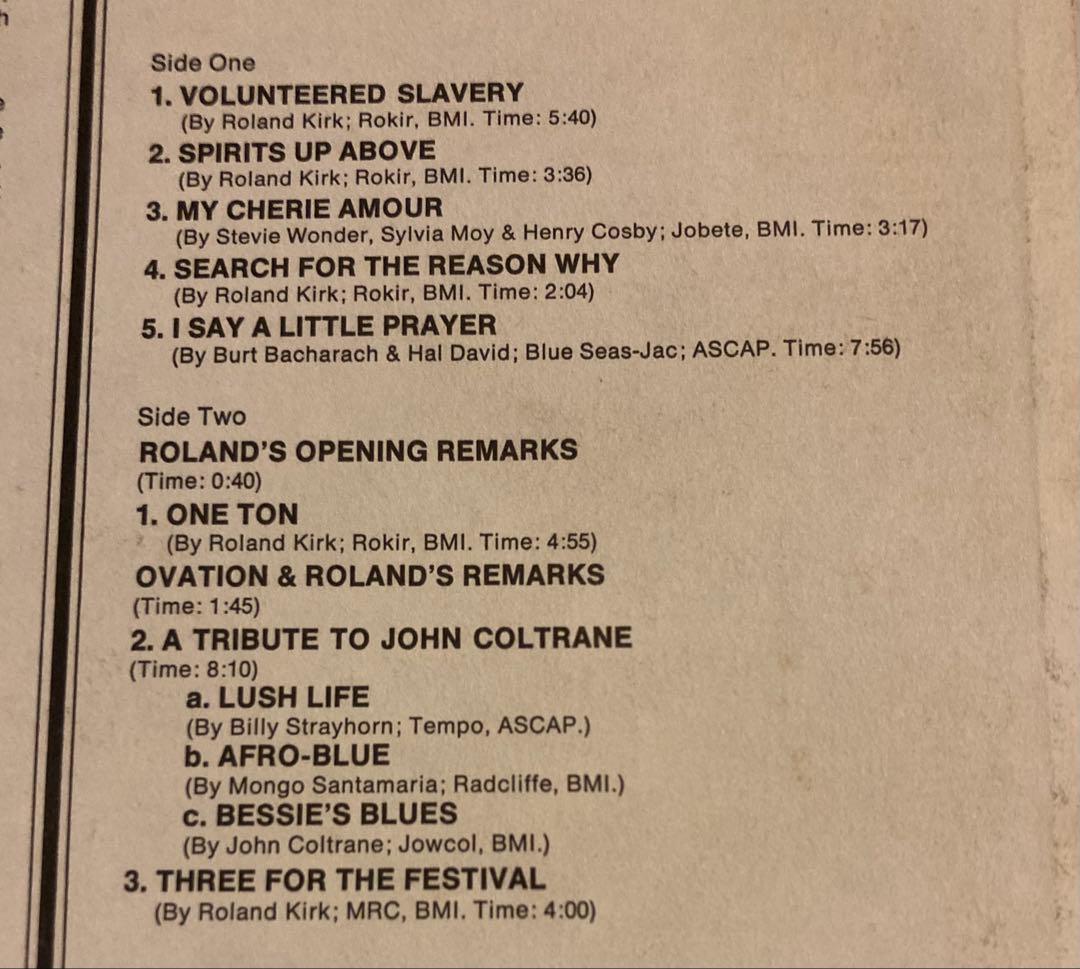 Overseas Music Roland Kirk Volunteered Slav