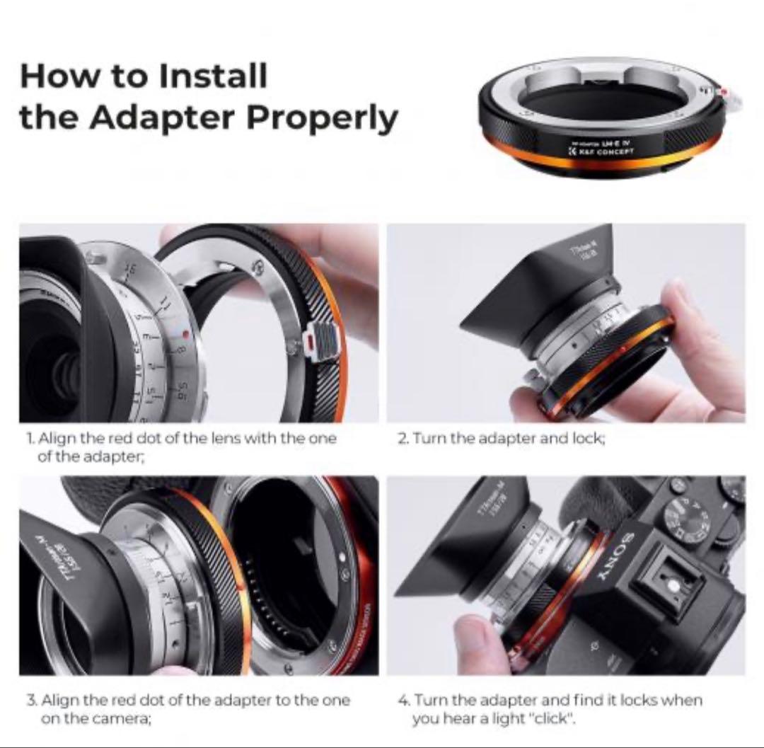 K&F Concept Mount Adapter Lm-E Fit Art