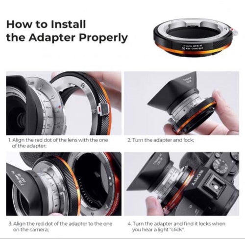 K&F Concept Mount Adapter Lm-E Fit Art