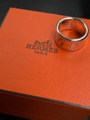 Hermes Rings Eclipse Ruban Silver Ring 925 49