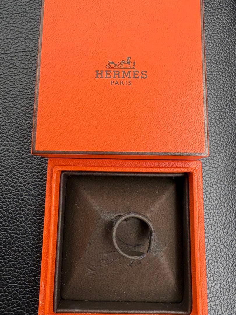 Hermes Rings Eclipse Ruban Silver Ring 925 49