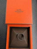 Hermes Rings Eclipse Ruban Silver Ring 925 49